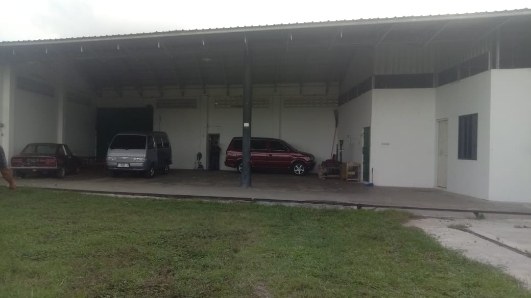 Dijual Tanah Kering Bonus Gudang Kantor Plus Tembok keliling depan Polsek Banyumas