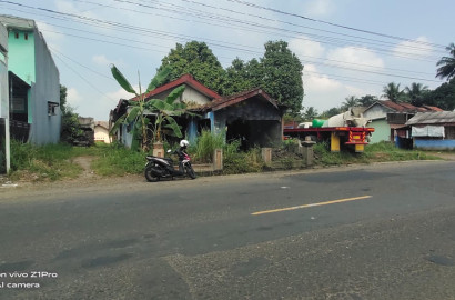 Tanah Murah Bonus Bangunan Strategis Pinggir Jalan Raya Propinsi