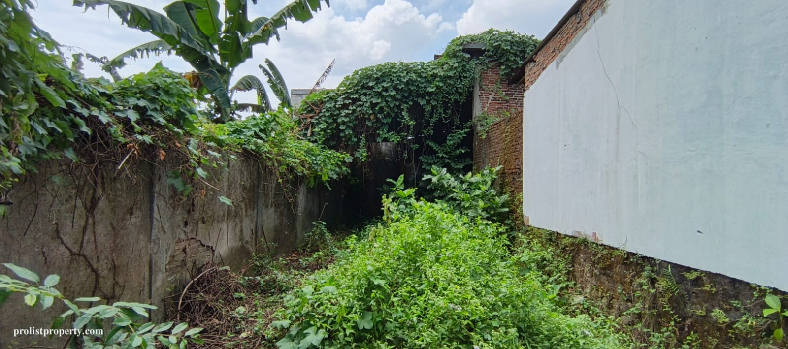 Dijual Tanah Ngantong Sudah Tembok Keliling Pinggir Jalan Utama Akses Kendaraan Berat