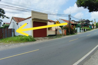 Dijual Tanah Ngantong Sudah Tembok Keliling Pinggir Jalan Utama Akses Kendaraan Berat