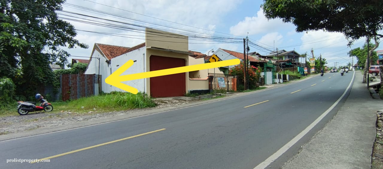 Dijual Tanah Ngantong Sudah Tembok Keliling Pinggir Jalan Utama Akses Kendaraan Berat