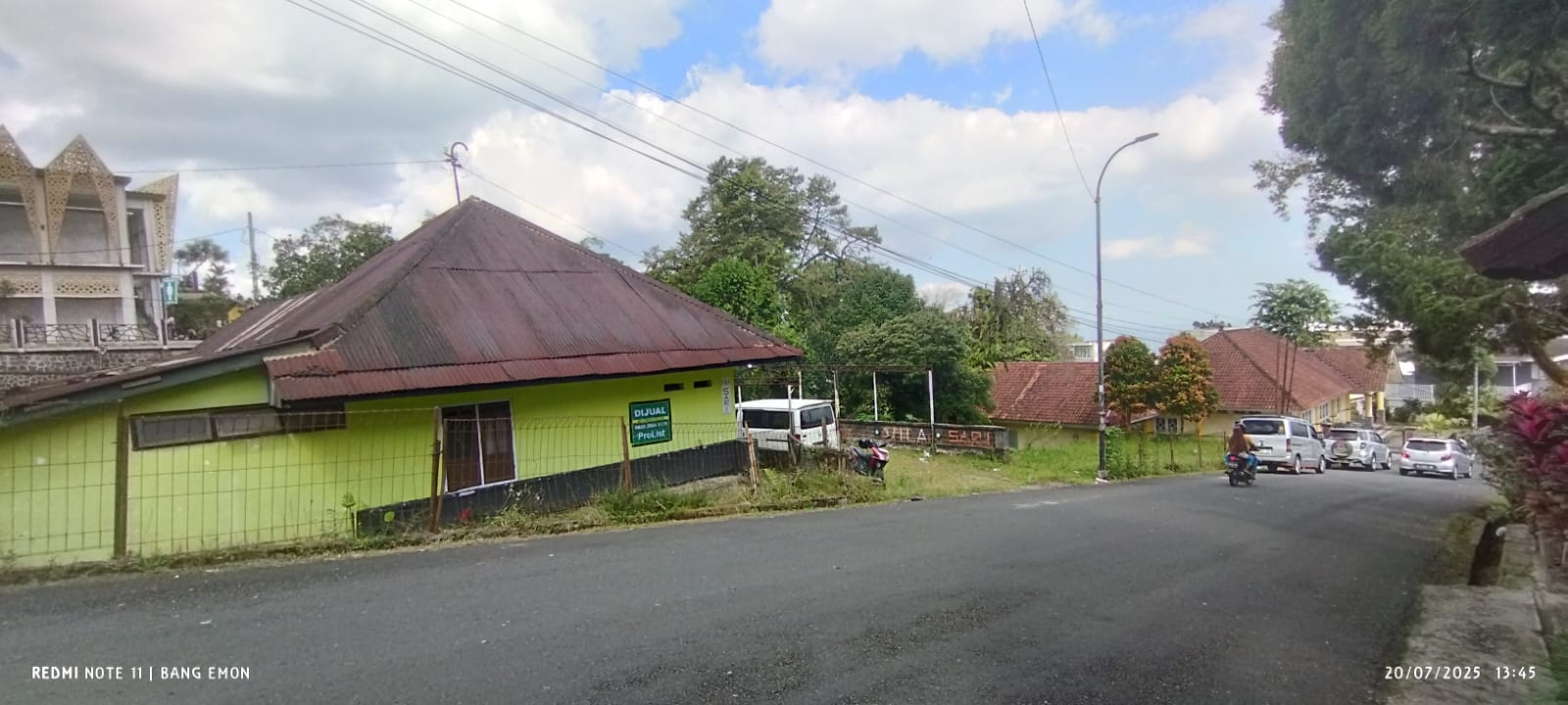 TANAH BANGUNAN EX VILLA, SELANGKAH LOKAWISATA BATURRADEN