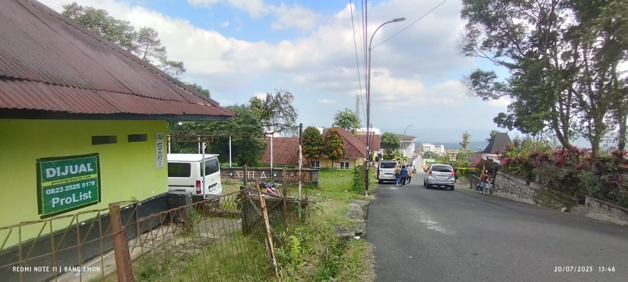 TANAH BANGUNAN EX VILLA, SELANGKAH LOKAWISATA BATURRADEN