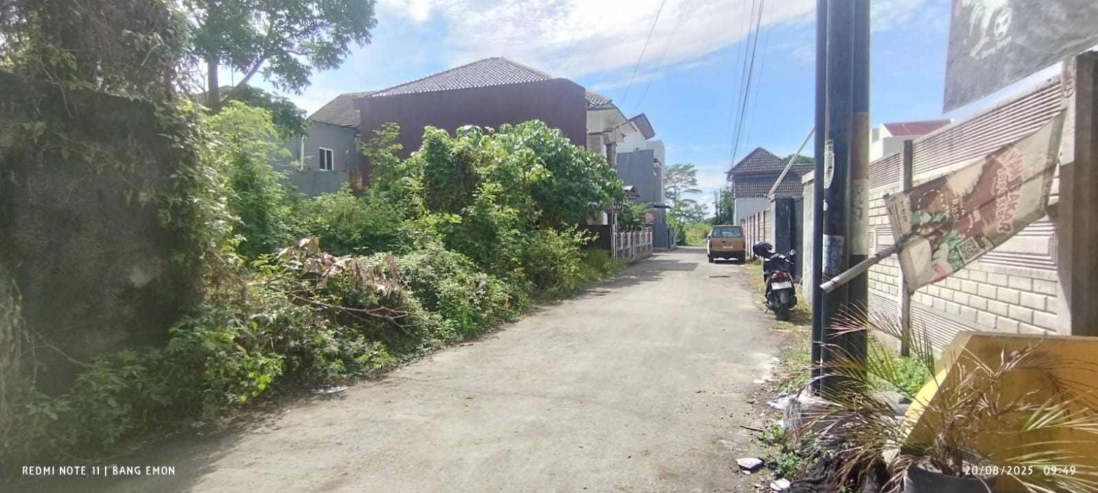 TANAH DIJUAL 967 M2 COCOK UNTUK KOS, GUEST HOUSE, SELANGKAH STIE YKPN