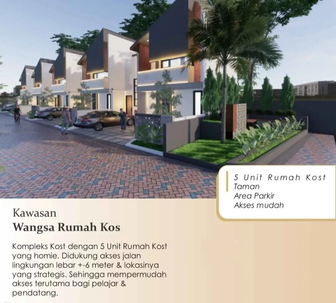 Rumah Kos Modern 2 Lantai Dekat Kampus UNSUD AMIKOM BSI