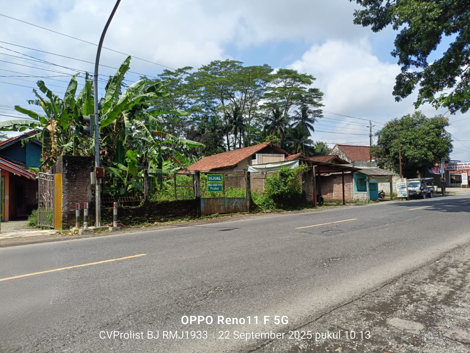Dijual Tanah Strategis, Akses Jalan Provinsi 1 Langkah ke SMPN 3 Ajibarang