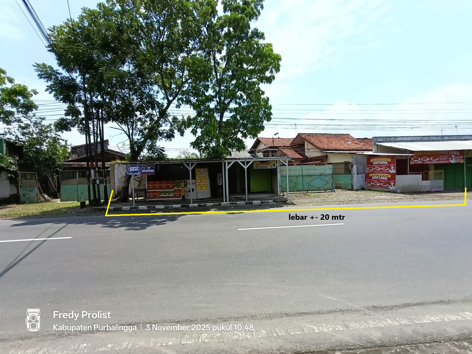 Dijual Tanah Dan Bangunan Dipinggir Jalan Propinsi Purwokerto-Purbalingga