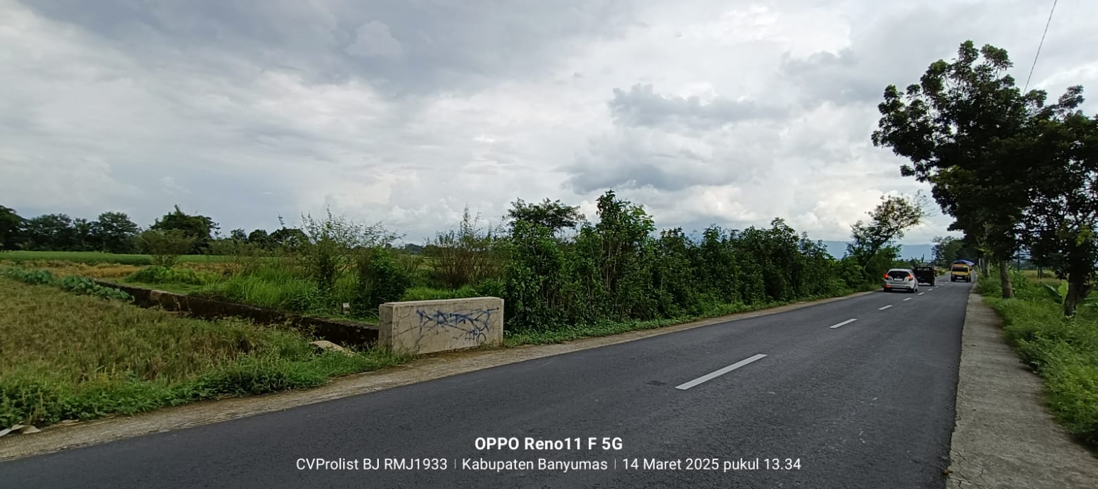 Dijual Tanah di Jalan Raya Kembaran