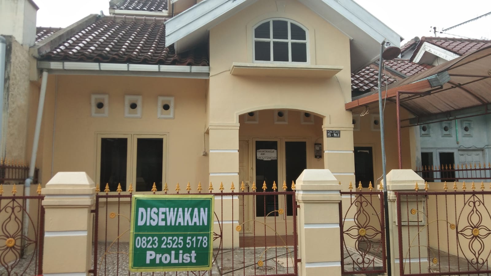 Disewakan Rumah 1,5 lantai Perum Puri Hijau Purwokerto