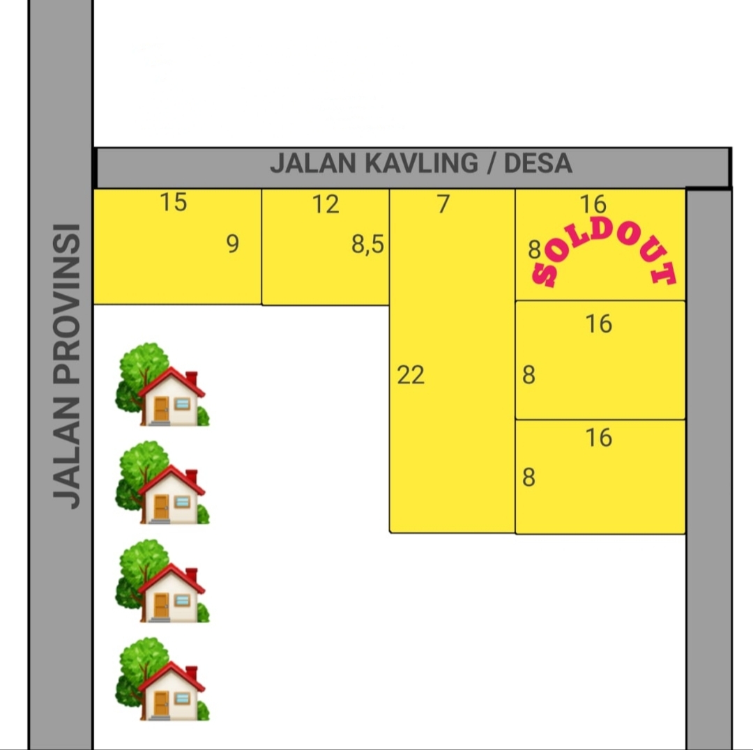 Tanah Pinggir Jalan Raya Harga Murah  Dekat UNSUD dan AMIKOM - Purwosari