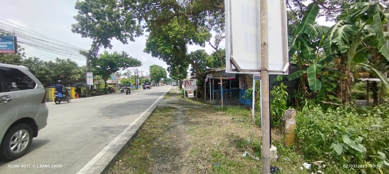 Dijual Tanah Murah 166 Ubin, Jalan Nasional Tinggarjaya Jatilawang