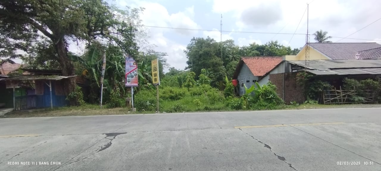 Dijual Tanah Murah 166 Ubin, Jalan Nasional Tinggarjaya Jatilawang
