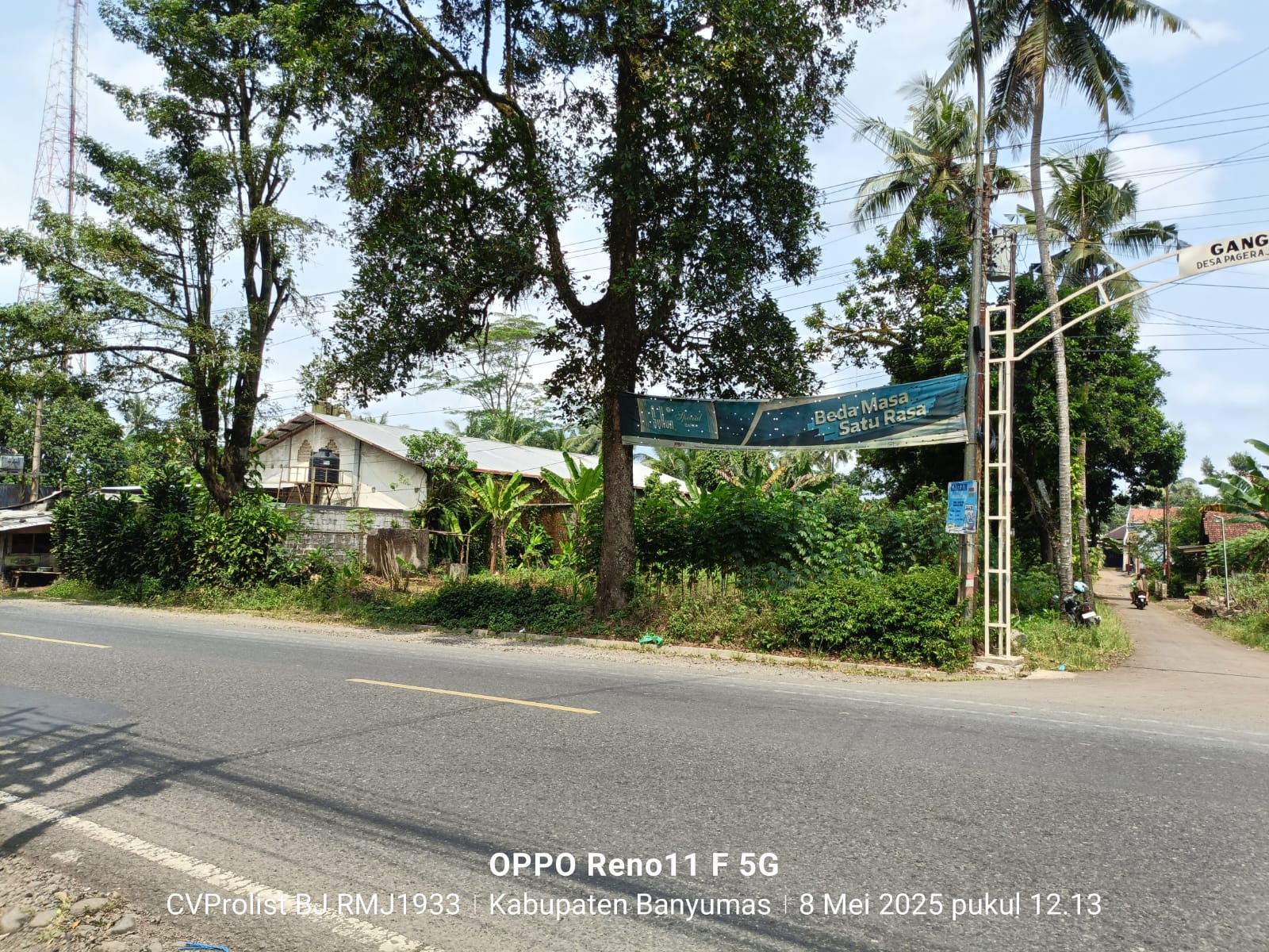 Dijual Tanah Dipinggir Jalan Provinsi Cilongok Ajibarang