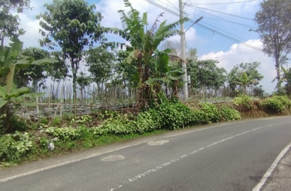 TANAH 5.300 M2 HAWA ADEM COCOK VILLA, KULINER, 900 M  KE WISATA GERMANGGIS