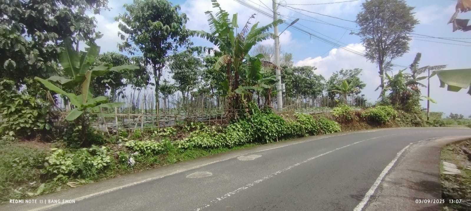 TANAH 5.300 M2 HAWA ADEM COCOK VILLA, KULINER, 900 M  KE WISATA GERMANGGIS