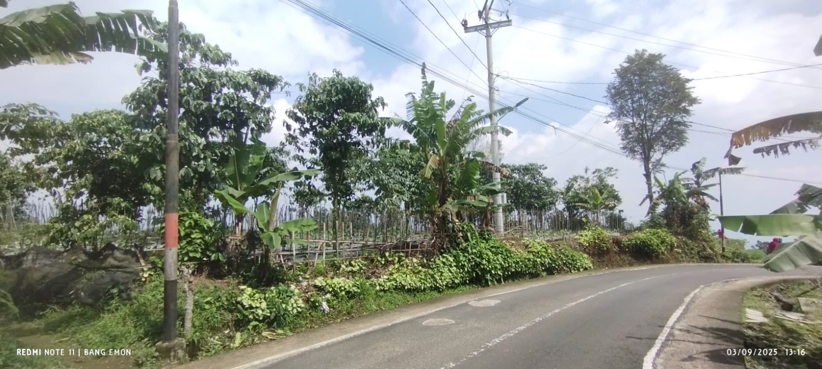 TANAH 5.300 M2 HAWA ADEM COCOK VILLA, KULINER, 900 M  KE WISATA GERMANGGIS