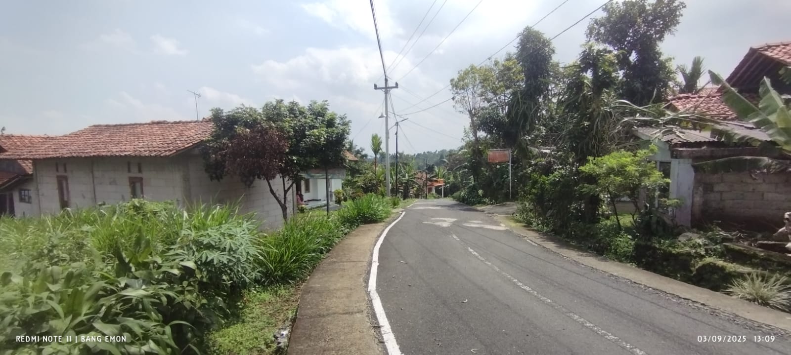 TANAH 5.300 M2 HAWA ADEM COCOK VILLA, KULINER, 900 M  KE WISATA GERMANGGIS